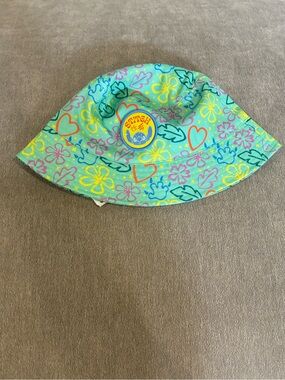 Disney Aqua Floral Stitch Bucket Hat